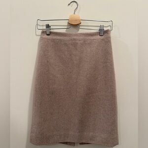 Jcrew Tan Wool Blend Pencil Skirt